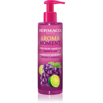 Dermacol Aroma Moment Grape & Lime săpun lichid anti-stres - imagine 2